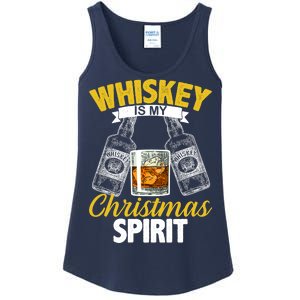 Whiskey Is My Christmas Spirit Ladies Essential Tank