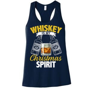 Whiskey Is My Christmas Spirit Women's Racerback Tank