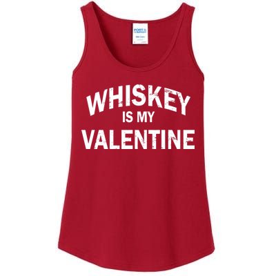 Whiskey Is My Valentine Ladies Essential Tank