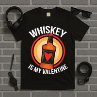 Whiskey is my Valentine Funny Valentine's Day T-Shirt