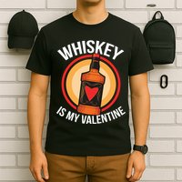 Whiskey is my Valentine Funny Valentine's Day T-Shirt