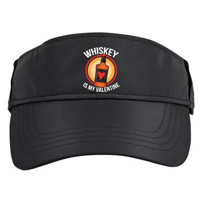 Whiskey is my Valentine Funny Valentine's Day Adult Drive Performance Visor