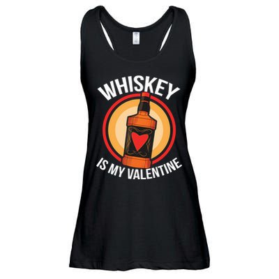 Whiskey is my Valentine Funny Valentine's Day Ladies Essential Flowy Tank
