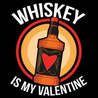 Whiskey is my Valentine Funny Valentine's Day 16 in Basic Backpack