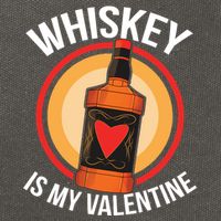 Whiskey is my Valentine Funny Valentine's Day Cotton Canvas Backpack
