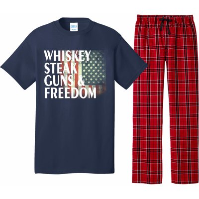 Whiskey Steak Guns And Freedom Pajama Set