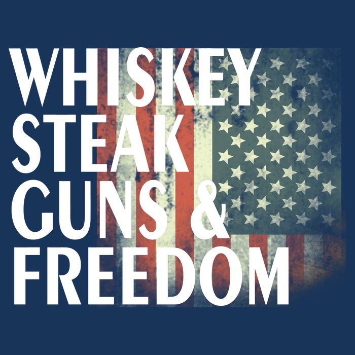Whiskey Steak Guns And Freedom 16 in Basic Backpack