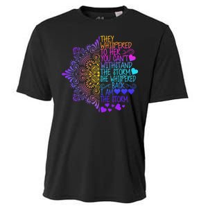 Whispered Back I Am The Storm Floral Cooling Performance Crew T-Shirt