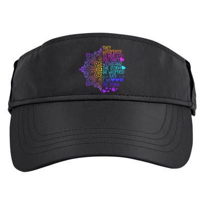 Whispered Back I Am The Storm Floral Adult Drive Performance Visor