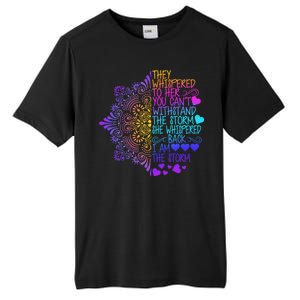 Whispered Back I Am The Storm Floral Tall Fusion ChromaSoft Performance T-Shirt