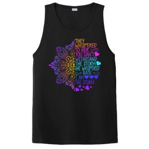 Whispered Back I Am The Storm Floral PosiCharge Competitor Tank