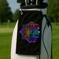 Whispered Back I Am The Storm Floral Golf Towel