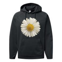 White Daisy Performance Fleece Hoodie