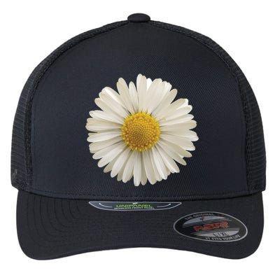 White Daisy Flexfit Unipanel Trucker Cap