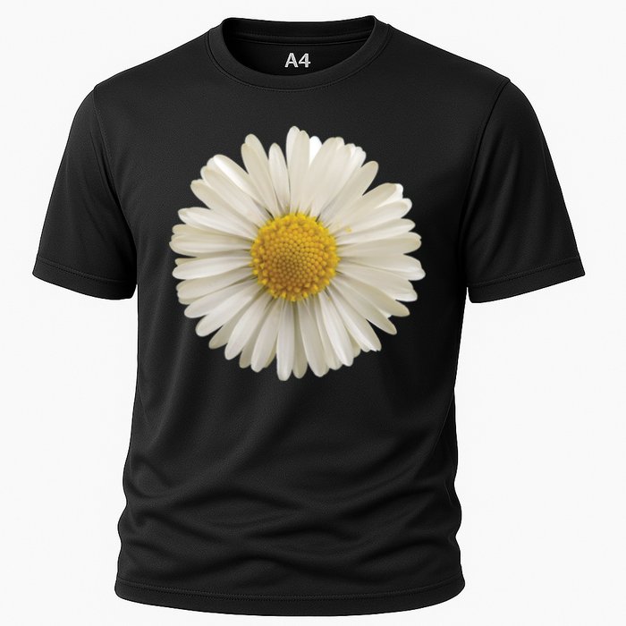White Daisy Cooling Performance Crew T-Shirt