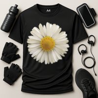White Daisy Cooling Performance Crew T-Shirt