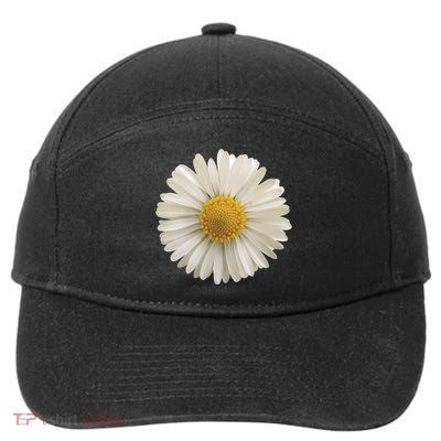 White Daisy 7-Panel Snapback Hat