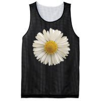 White Daisy Mesh Reversible Basketball Jersey Tank