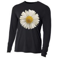 White Daisy Cooling Performance Long Sleeve Crew