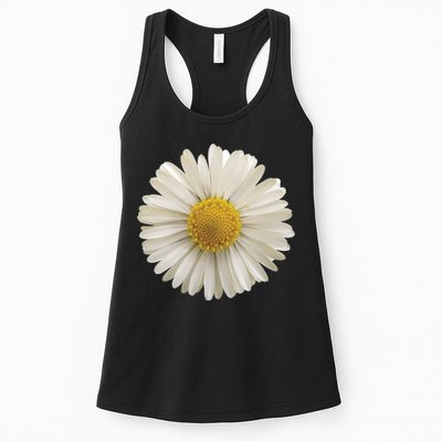 White Daisy Womens Tank Top