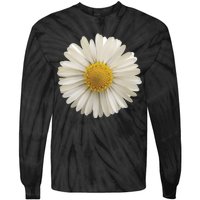 White Daisy Tie-Dye Long Sleeve Shirt