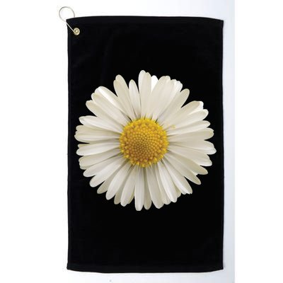 White Daisy Golf Towel