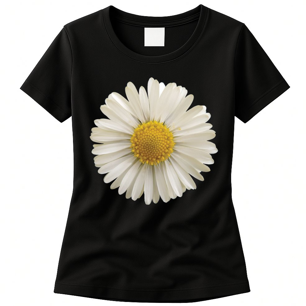 White Daisy Womens T-Shirt