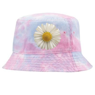 White Daisy Tie-Dyed Bucket Hat