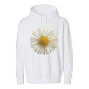 White Daisy Garment-Dyed Fleece Hoodie