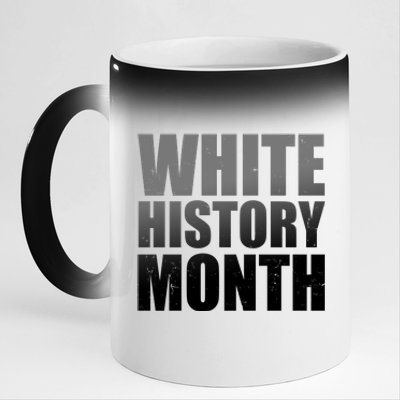 White History Month 11oz Black Color Changing Mug