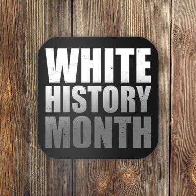 White History Month Coaster