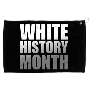 White History Month Grommeted Golf Towel