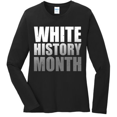 White History Month Ladies Long Sleeve Shirt