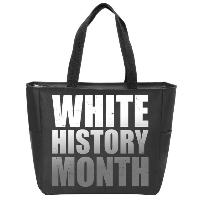 White History Month Zip Tote Bag