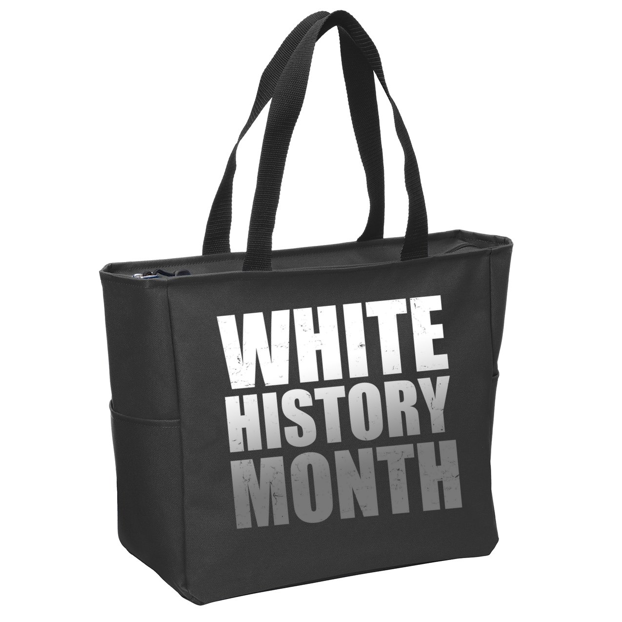 White History Month Zip Tote Bag