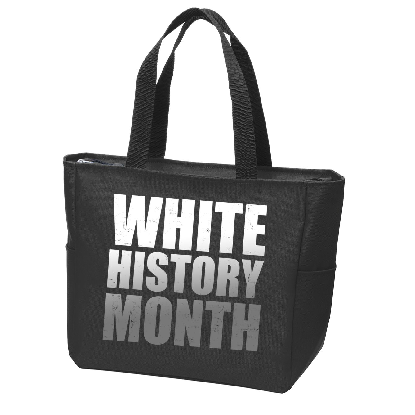 White History Month Zip Tote Bag