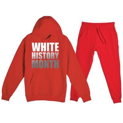 White History Month Premium Hooded Sweatsuit Set