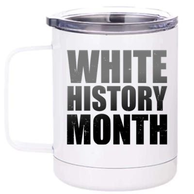 White History Month 12 oz Stainless Steel Tumbler Cup