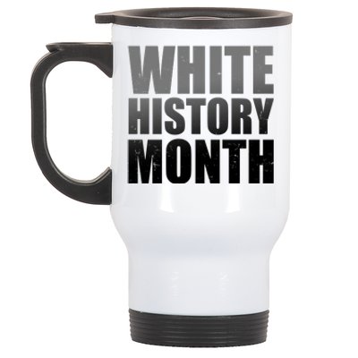 White History Month Stainless Steel Travel Mug