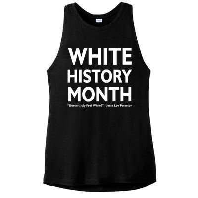 White History Month Doesn't July Feel White Ladies PosiCharge Tri-Blend Wicking Tank