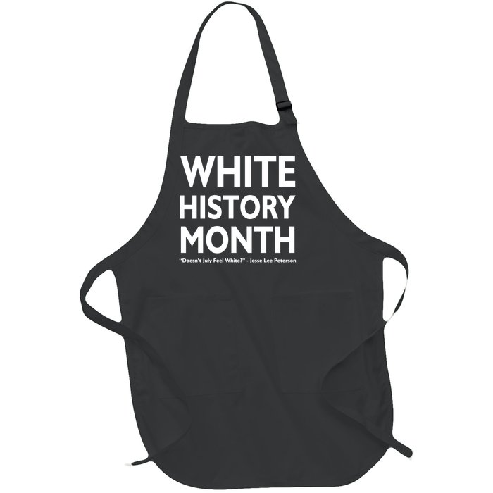 White History Month Doesn't July Feel White Full-Length Apron With Pockets