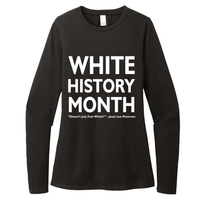 White History Month Doesn't July Feel White Womens CVC Long Sleeve Shirt