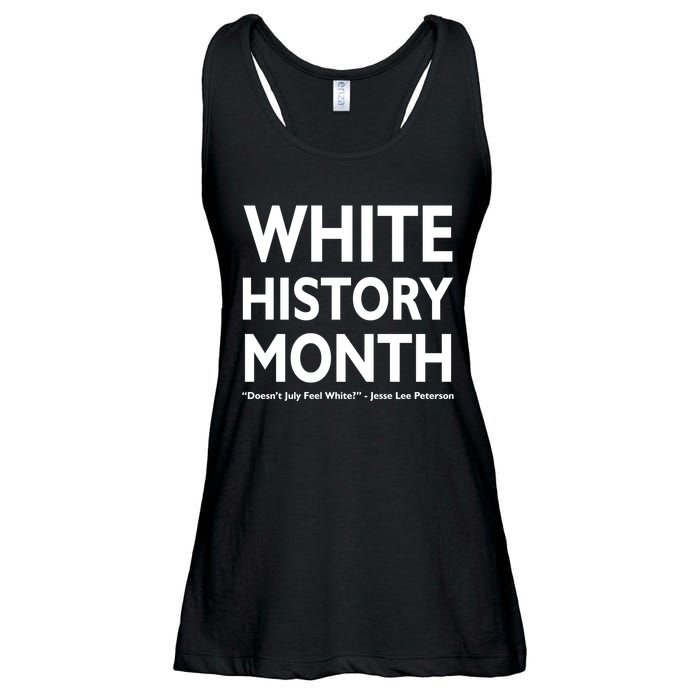 White History Month Doesn't July Feel White Ladies Essential Flowy Tank