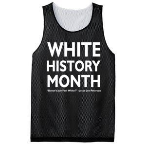 White History Month Doesn't July Feel White Mesh Reversible Basketball Jersey Tank