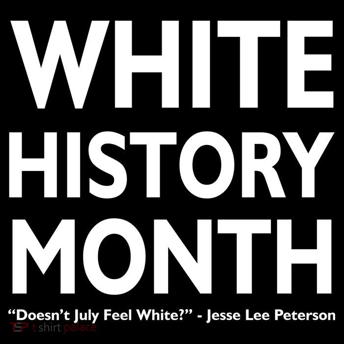White History Month Doesn't July Feel White Full Zip Hoodie