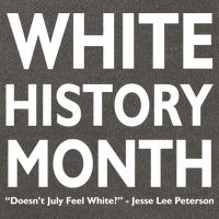 White History Month Doesn't July Feel White Cotton Canvas Backpack