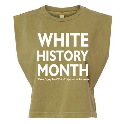 White History Month Doesn't July Feel White Garment-Dyed Women's Muscle Tee