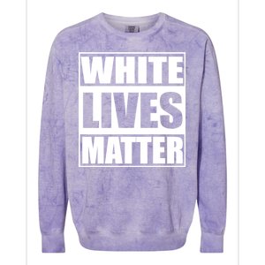 White Lives Matter Colorblast Crewneck Sweatshirt