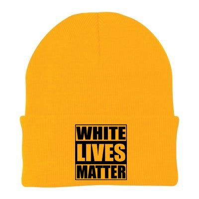 White Lives Matter Knit Cap Winter Beanie