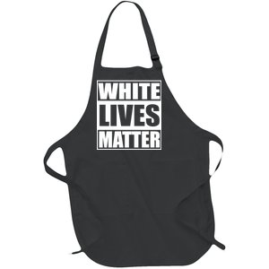 White Lives Matter Full-Length Apron With Pockets